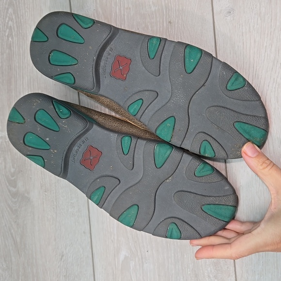 Twisted X Women Loafers with Textured Design Moc Flats Shoes Sz 9M - Picture 10 of 11